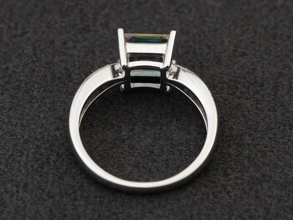 Square Mystic Topaz Ring - Image 3