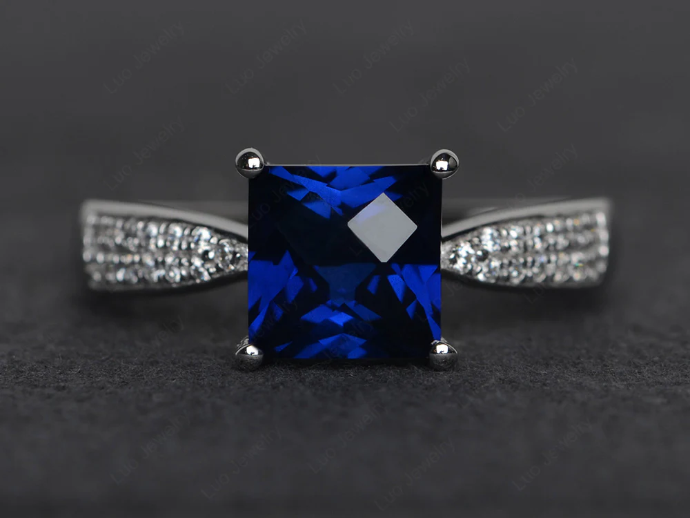 Square Sapphire Ring