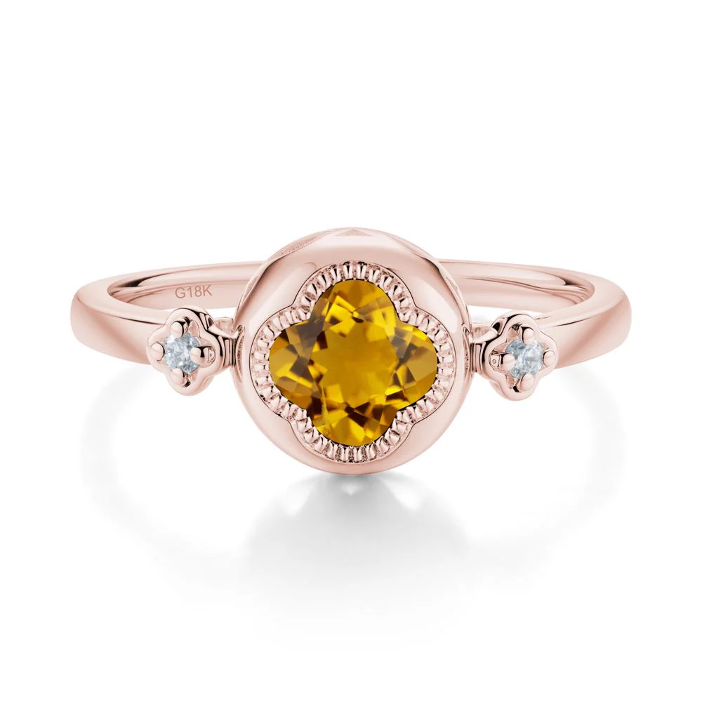 Quatrefoil Inspired Citrine Statement Ring - Image 7