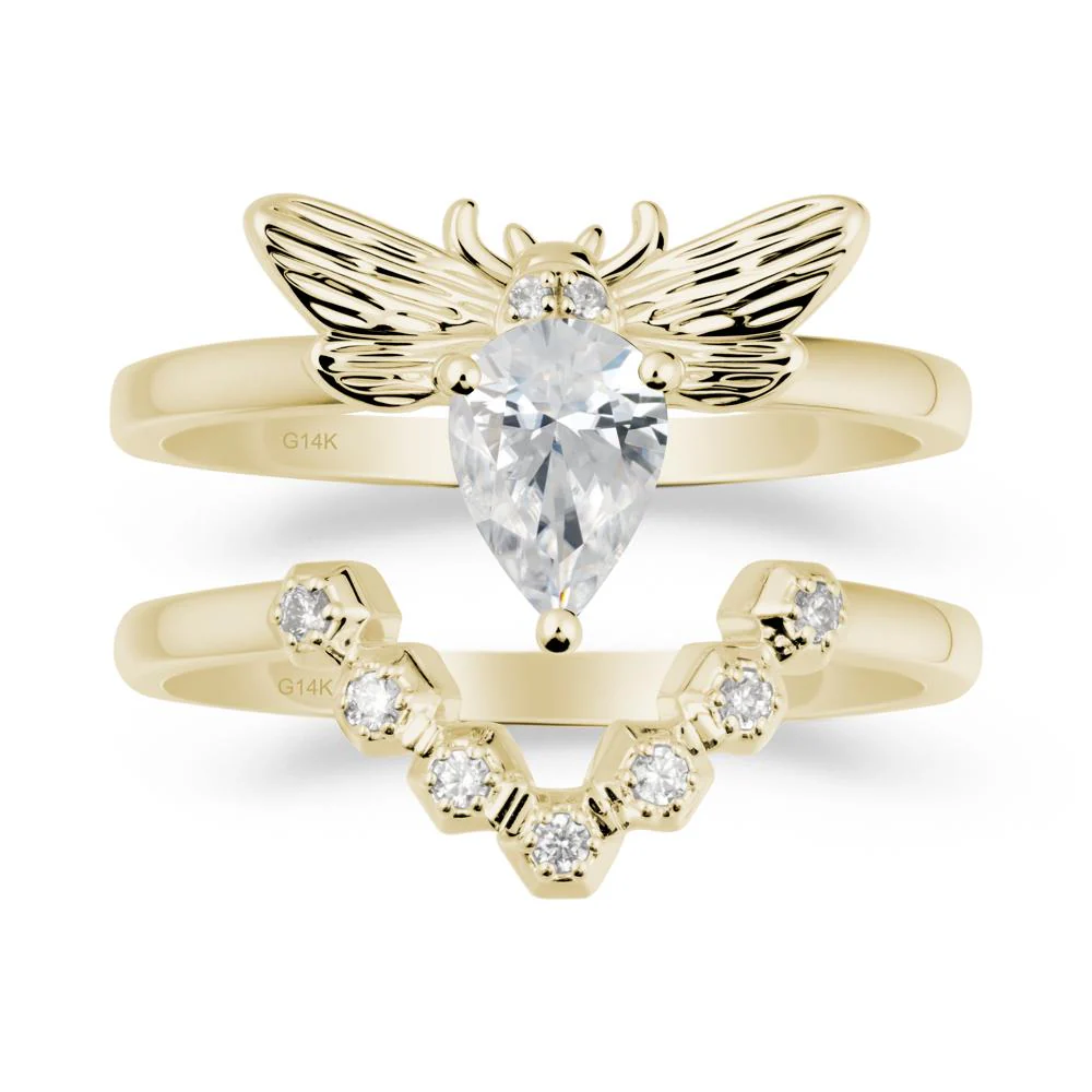 Queen Bee Inspired Cubic Zirconia Ring Set - Image 3