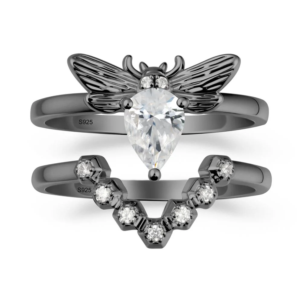 Queen Bee Inspired Cubic Zirconia Ring Set - Image 7