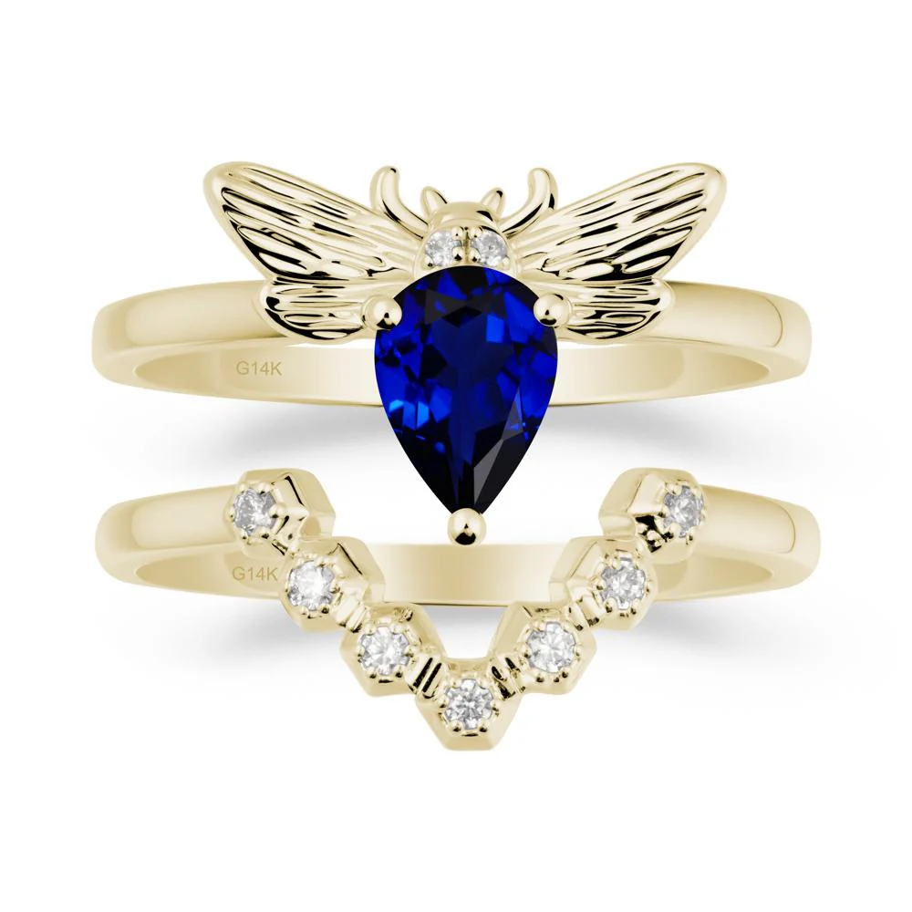 Queen Bee Inspired Sapphire Ring Set - Image 3