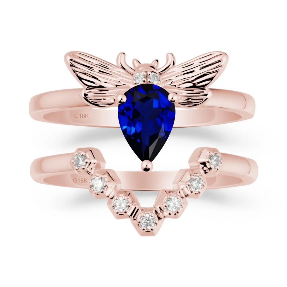 Queen Bee Inspired Sapphire Ring Set - Image 4