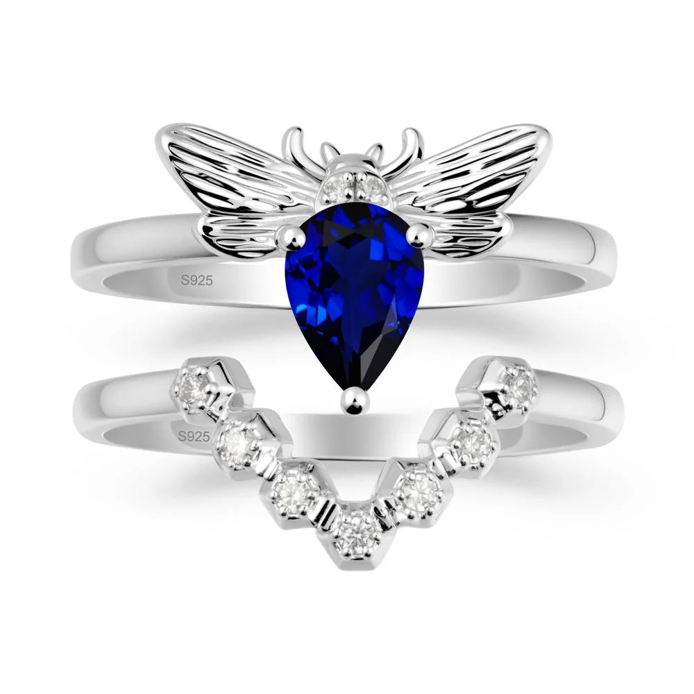 Queen Bee Inspired Sapphire Ring Set - Image 9