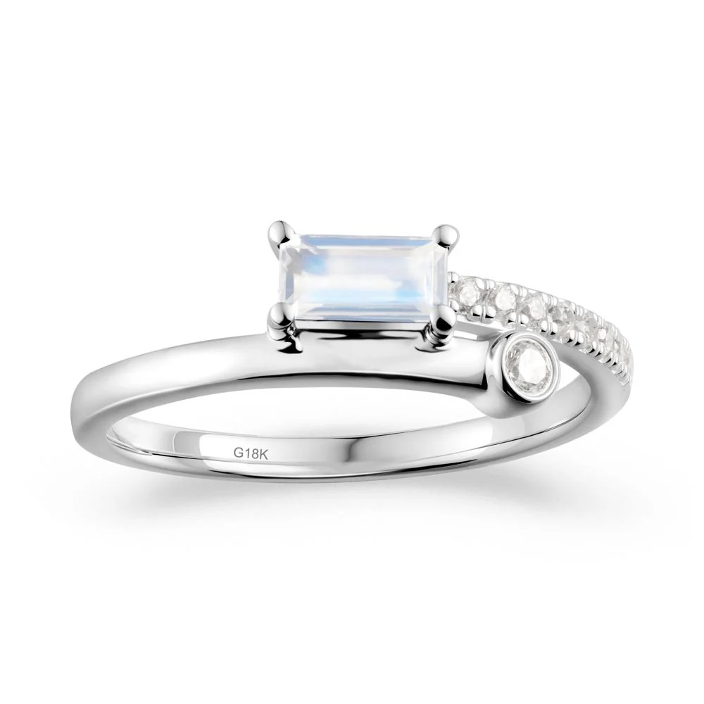 Rectangular Cut Moonstone Anniversary Ring - Image 7