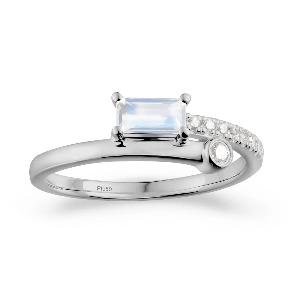 Rectangular Cut Moonstone Anniversary Ring - Image 9