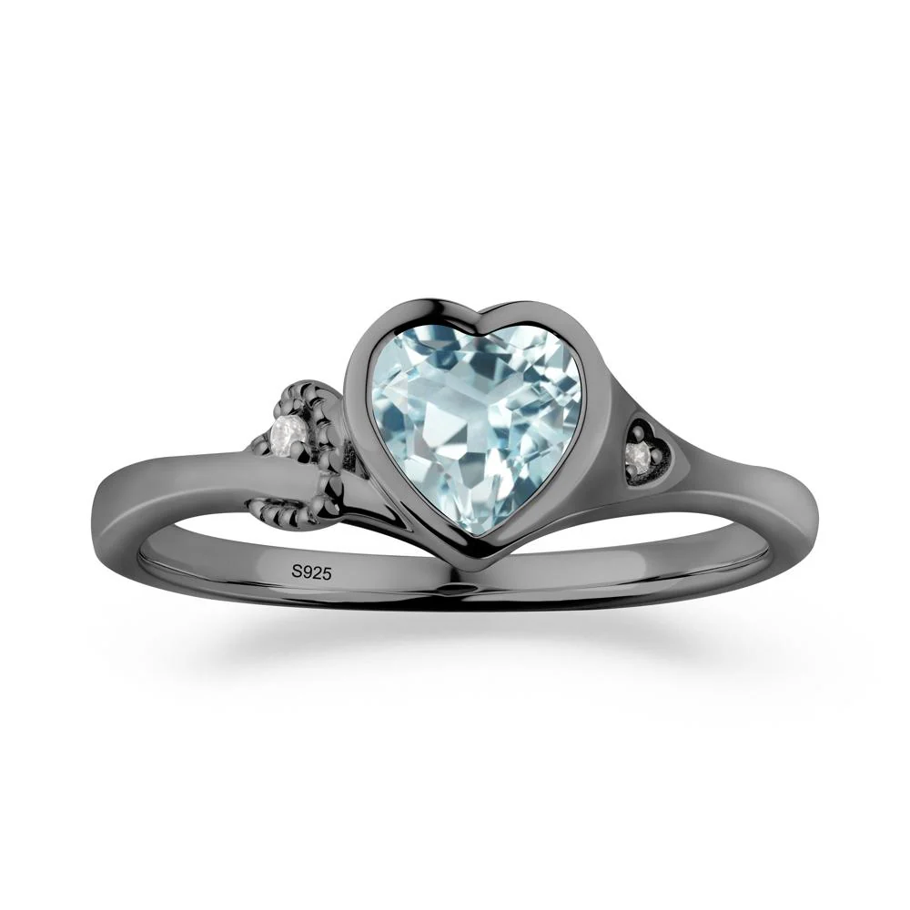 Romantic Filigree Knot Aquamarine Ring - Image 5