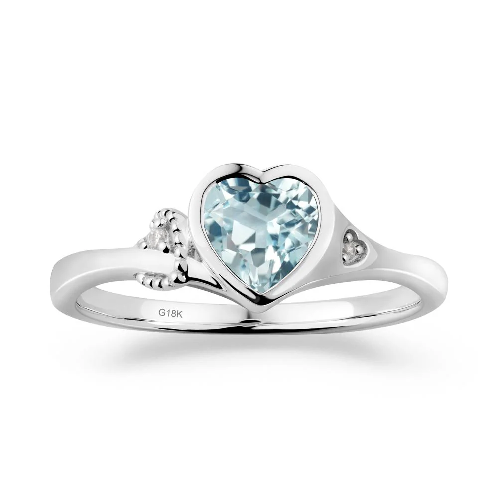 Romantic Filigree Knot Aquamarine Ring - Image 6