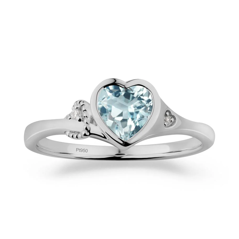 Romantic Filigree Knot Aquamarine Ring - Image 8