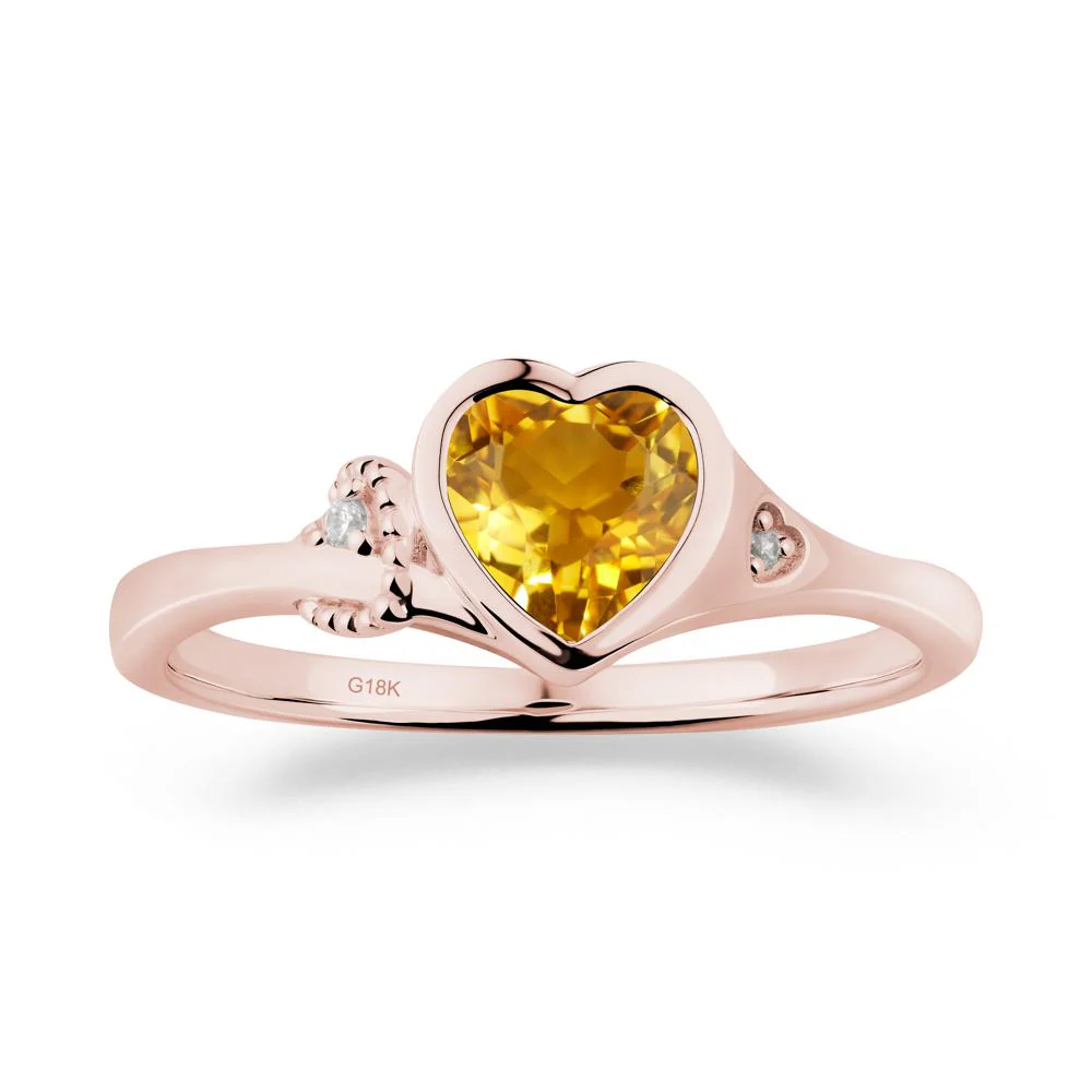 Romantic Filigree Knot Citrine Ring - Image 2