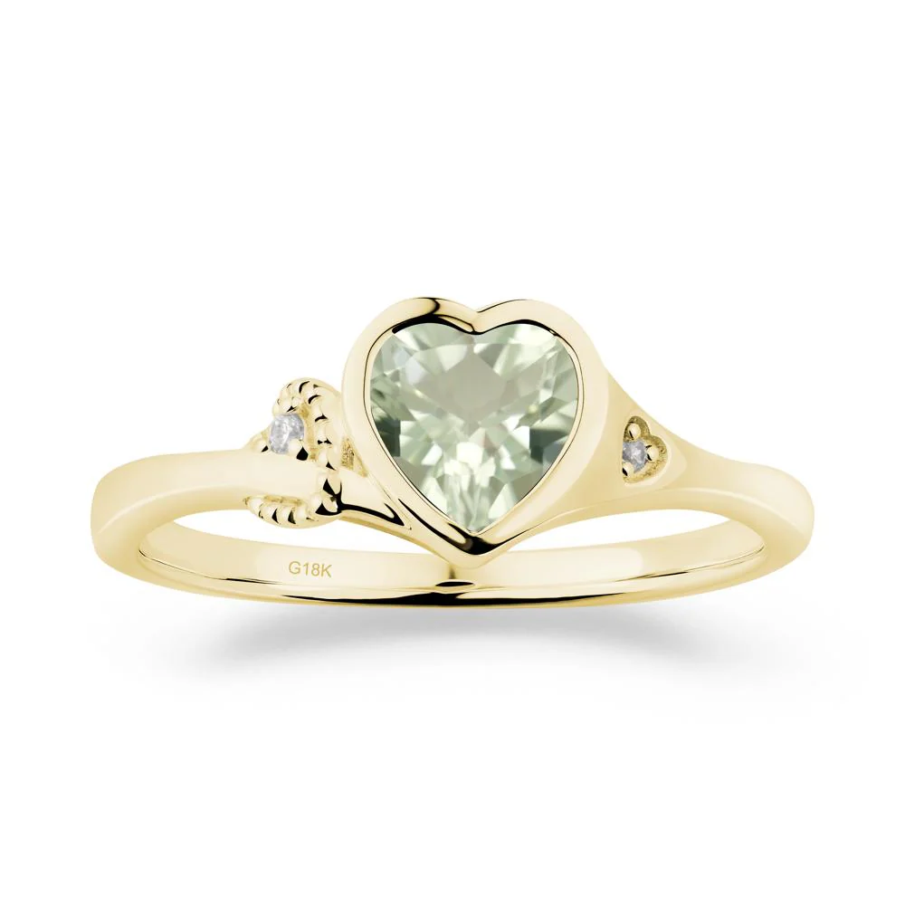 Romantic Filigree Knot Green Amethyst Ring - Image 3