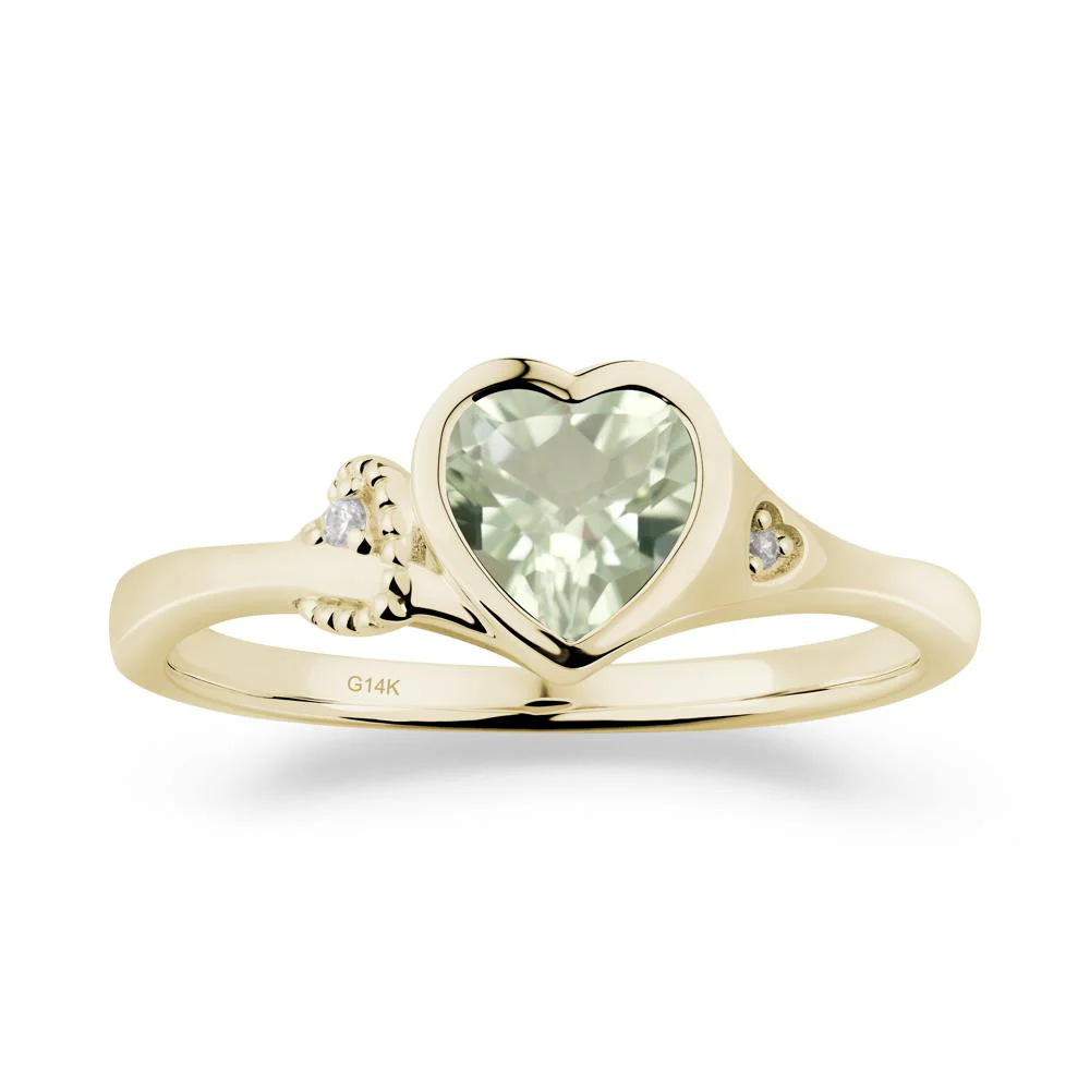 Romantic Filigree Knot Green Amethyst Ring - Image 4