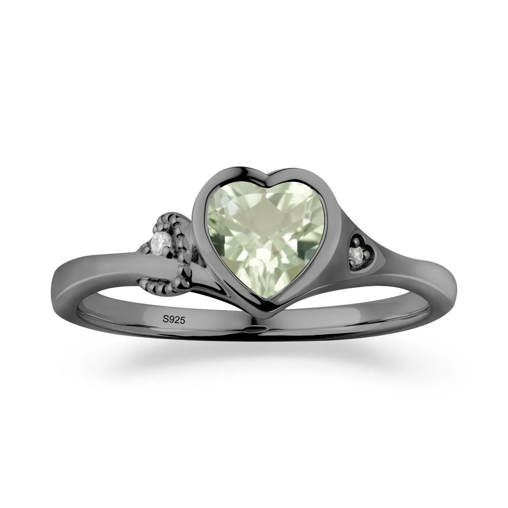 Romantic Filigree Knot Green Amethyst Ring - Image 7
