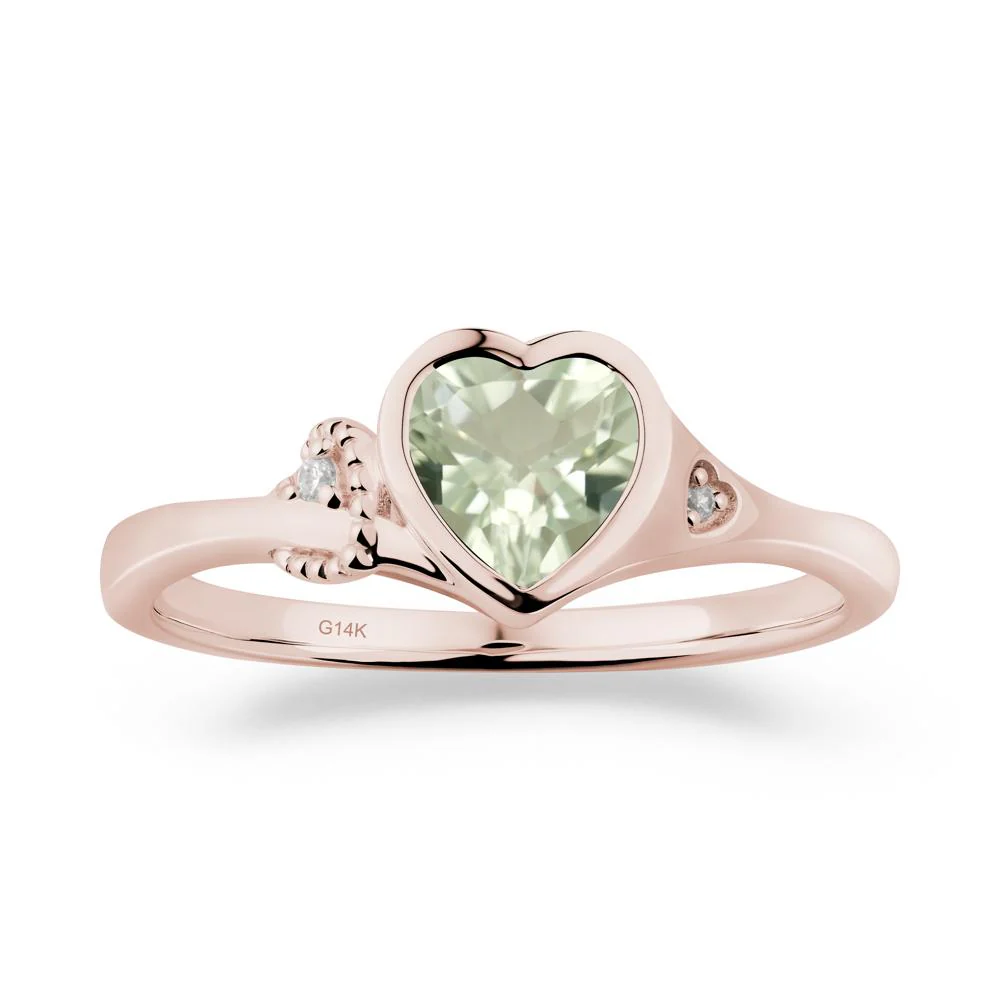 Romantic Filigree Knot Green Amethyst Ring - Image 9