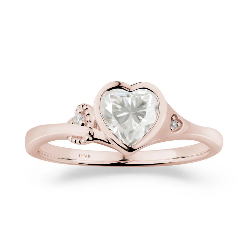Romantic Filigree Knot Moissanite Ring - Image 8