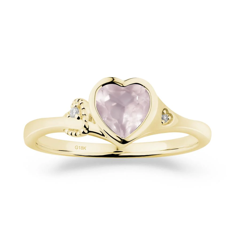 Romantic Filigree Knot Rose Quartz Ring - Image 4