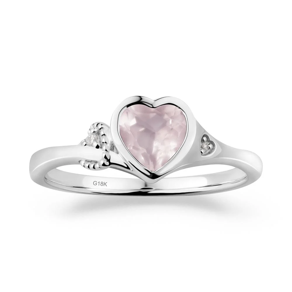 Romantic Filigree Knot Rose Quartz Ring - Image 6