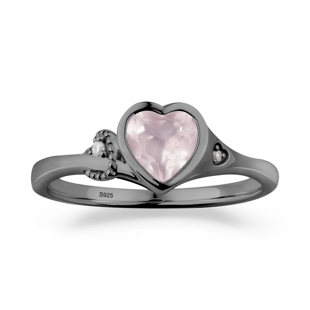 Romantic Filigree Knot Rose Quartz Ring - Image 8