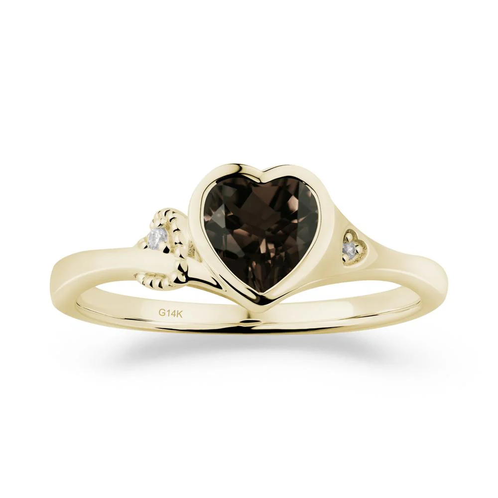 Romantic Filigree Knot Smoky Quartz Ring - Image 3