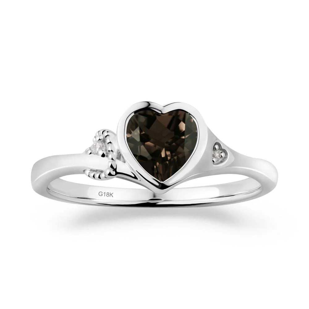 Romantic Filigree Knot Smoky Quartz Ring - Image 5