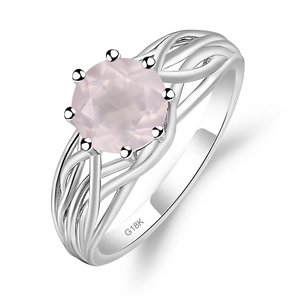 Rose Quartz Intertwined Ring - Image 7