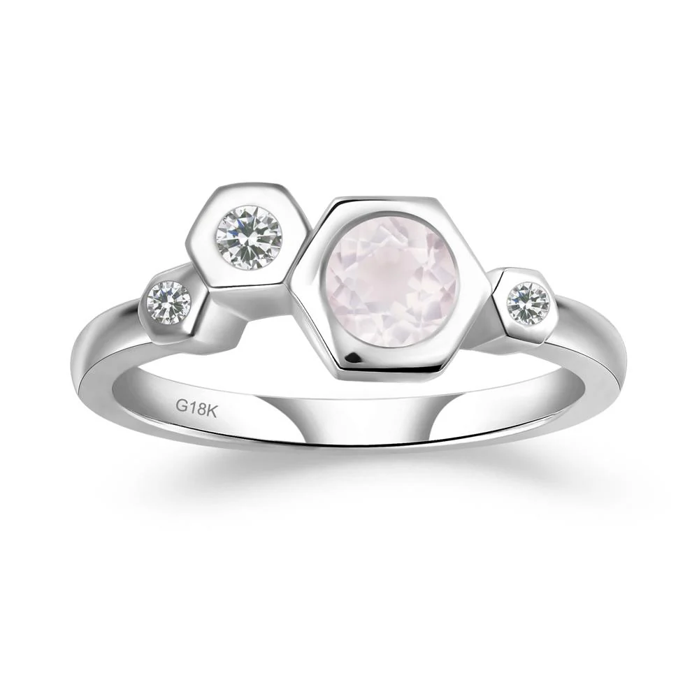 Rose Quartz Constellation Engagement Ring - Image 6