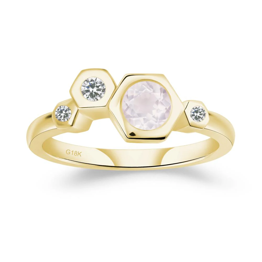 Rose Quartz Constellation Engagement Ring - Image 7
