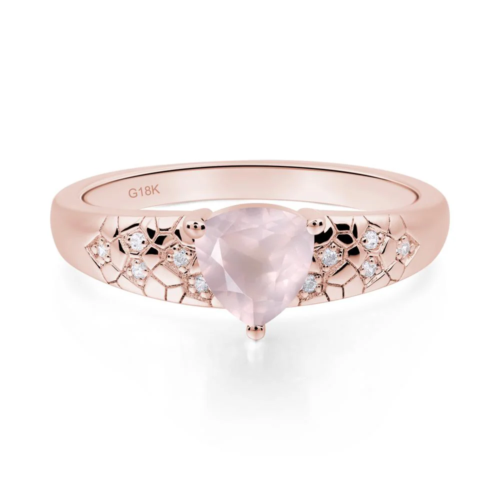 Rose Quartz Cracked Ring - Image 4