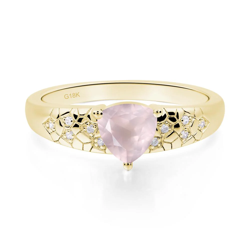 Rose Quartz Cracked Ring - Image 6