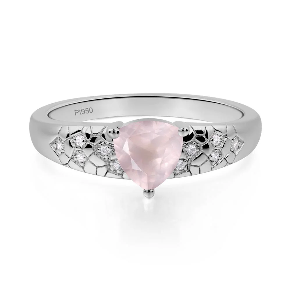 Rose Quartz Cracked Ring - Image 8