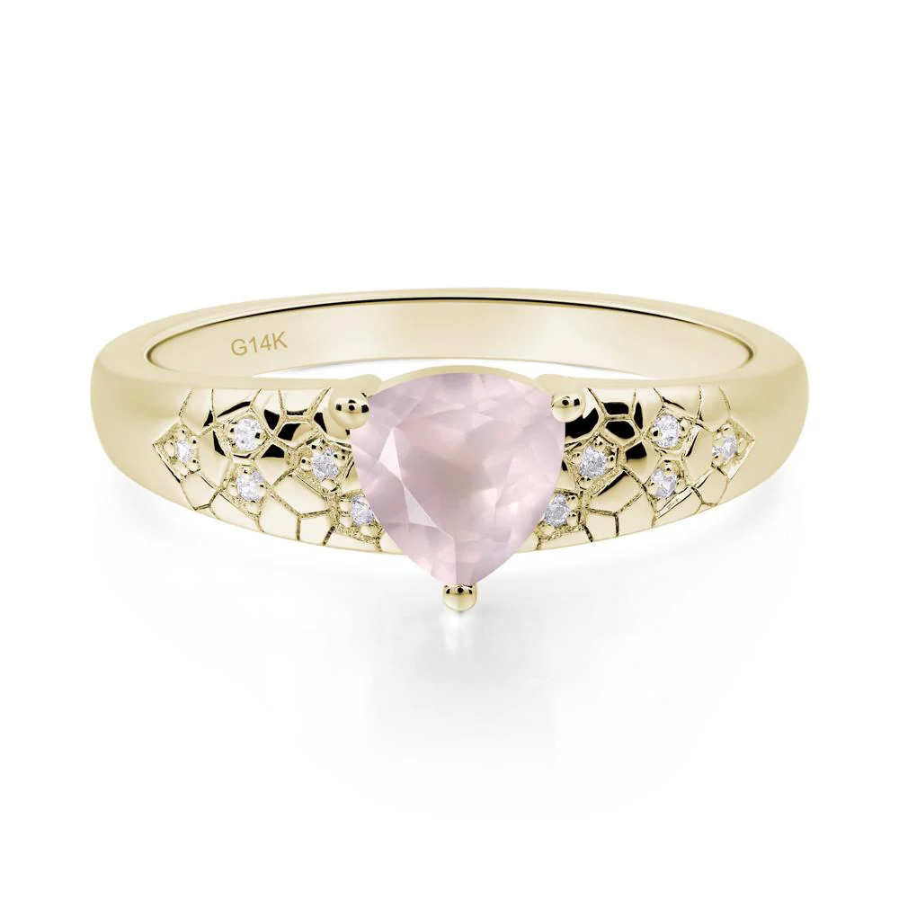 Rose Quartz Cracked Ring - Image 9
