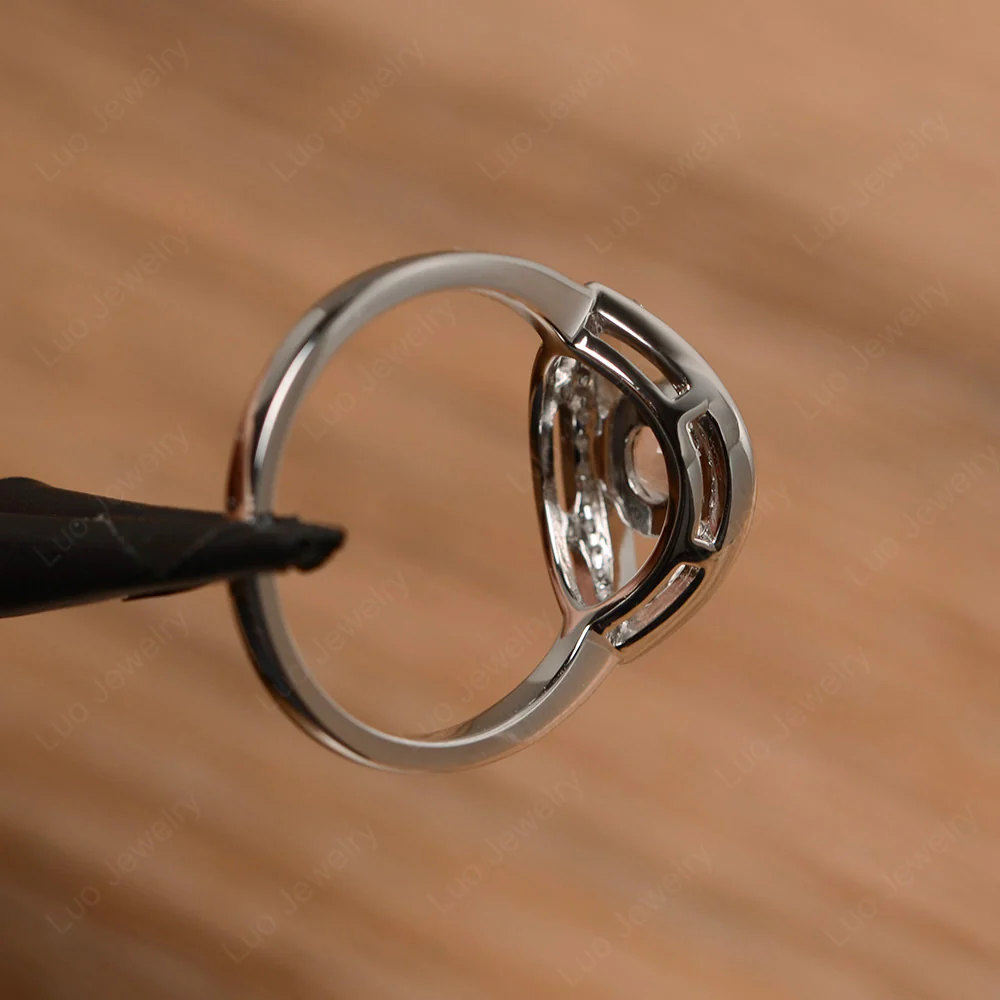 Rose Quartz Evil Eye Ring - Image 3