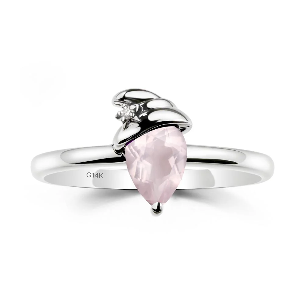 Rose Quartz Halloween Witch Hat Ring - Image 3