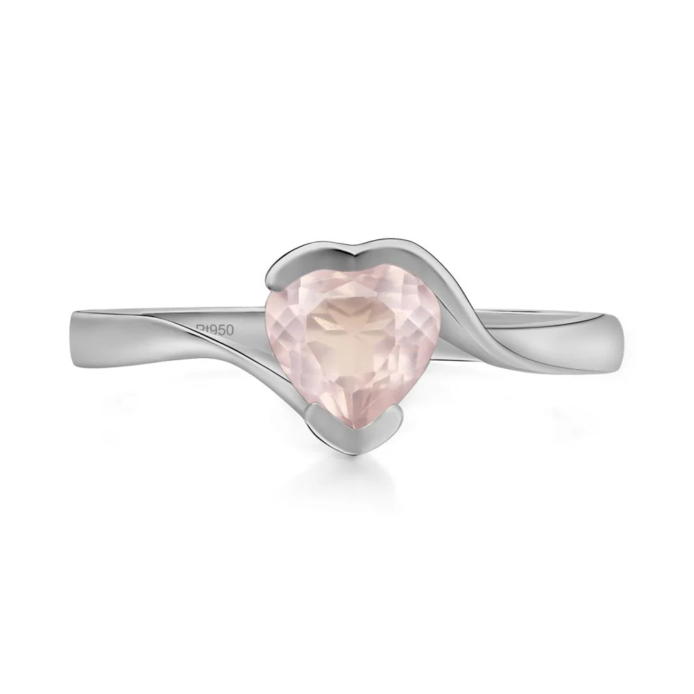 Rose Quartz Heart Ring - Image 6