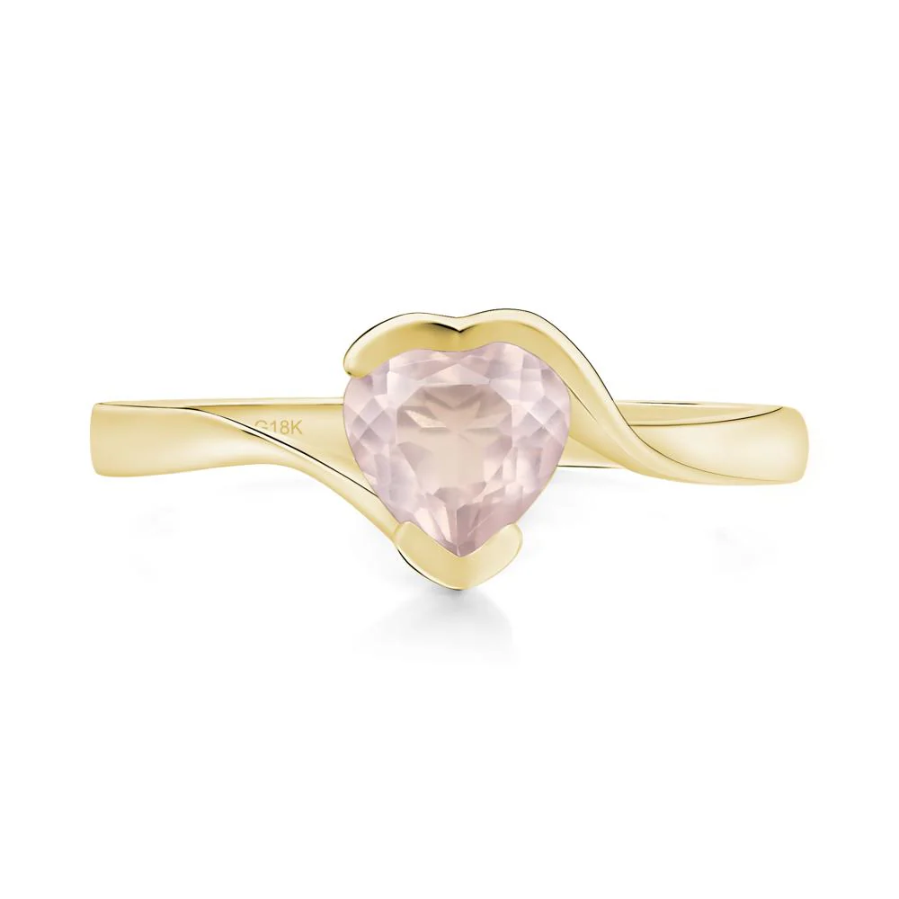 Rose Quartz Heart Ring - Image 8