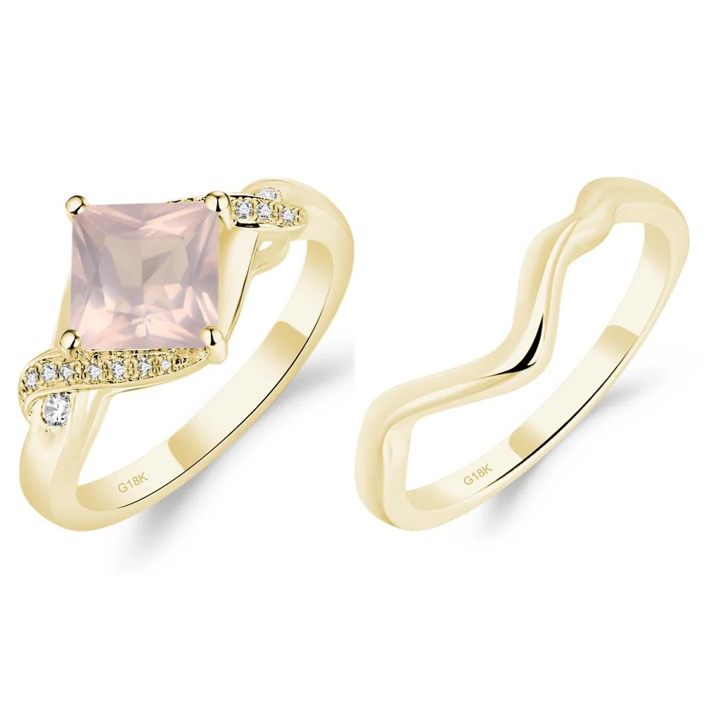 Rose Quartz Twisted Promise Ring - Image 23