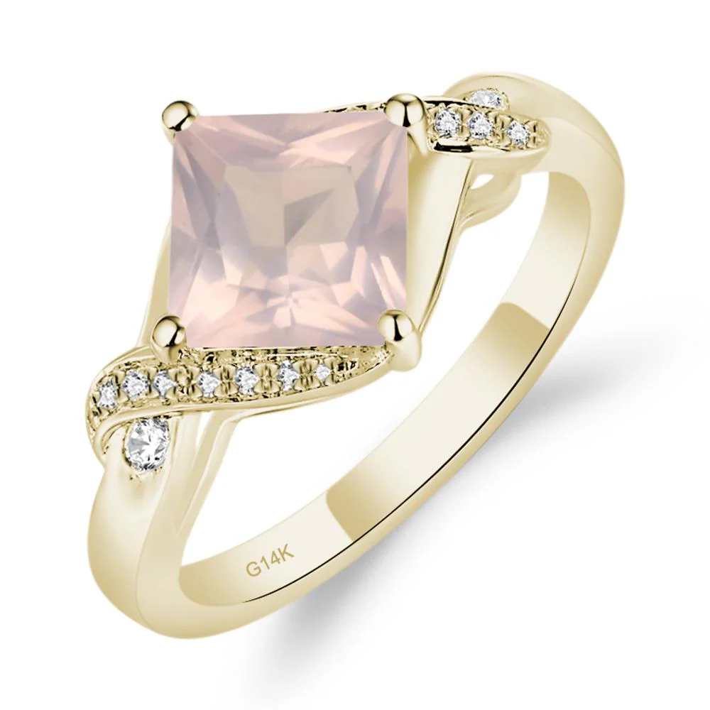 Rose Quartz Twisted Promise Ring - Image 9