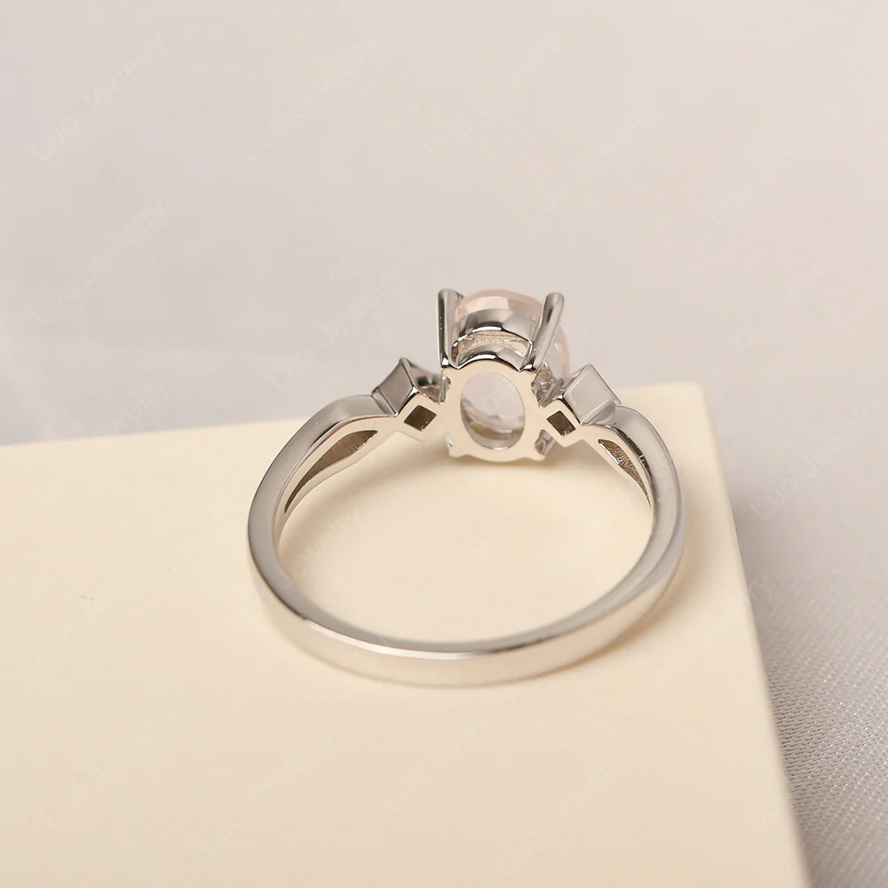 Antique Style Rose Quartz Ring - Image 3