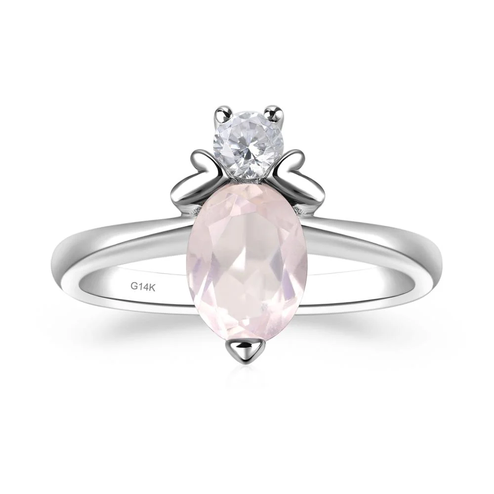 Rose Quartz Bee Ring - Image 3