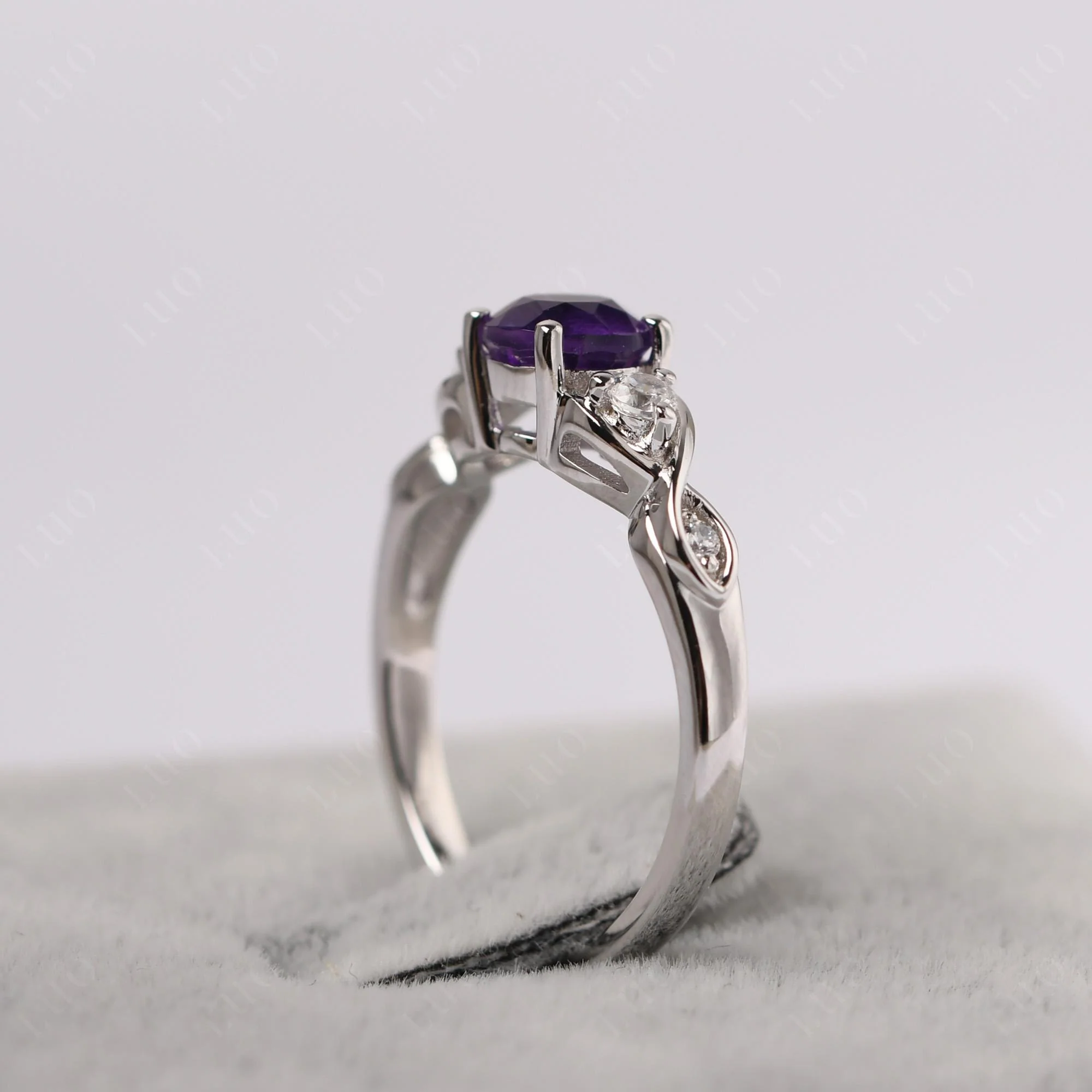 Amethyst Twisted Ring - Image 33