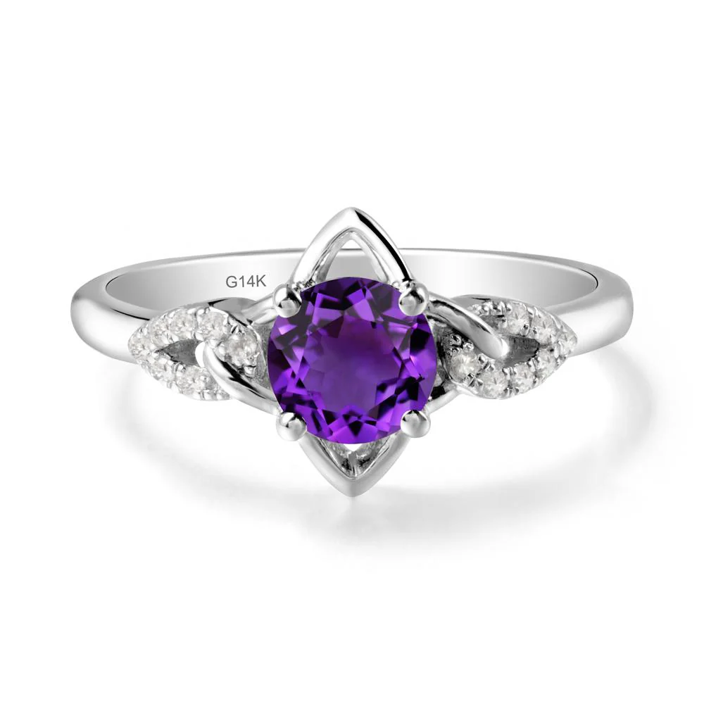 Unique Amethyst Celtic Knot Ring - Image 3