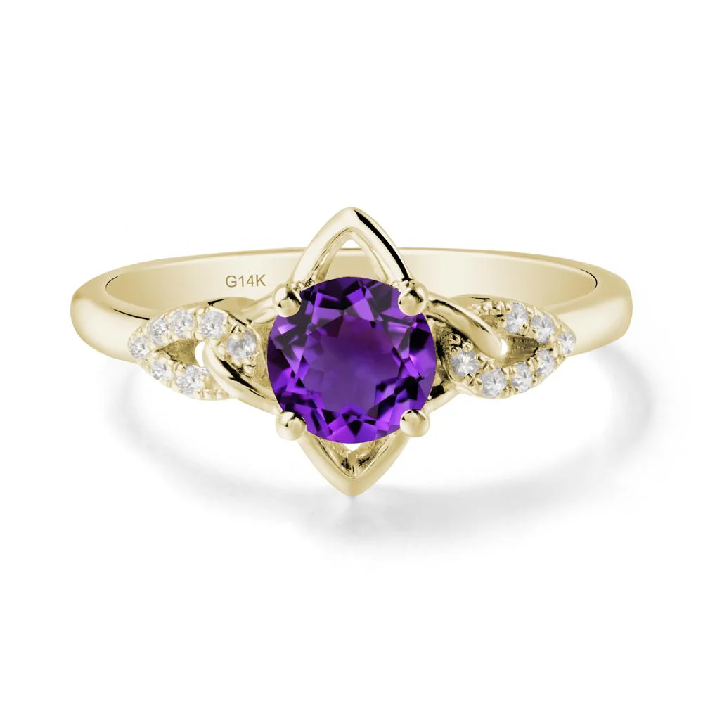 Unique Amethyst Celtic Knot Ring - Image 4
