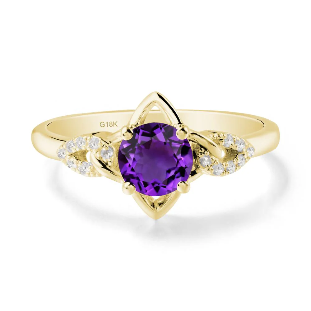 Unique Amethyst Celtic Knot Ring - Image 7