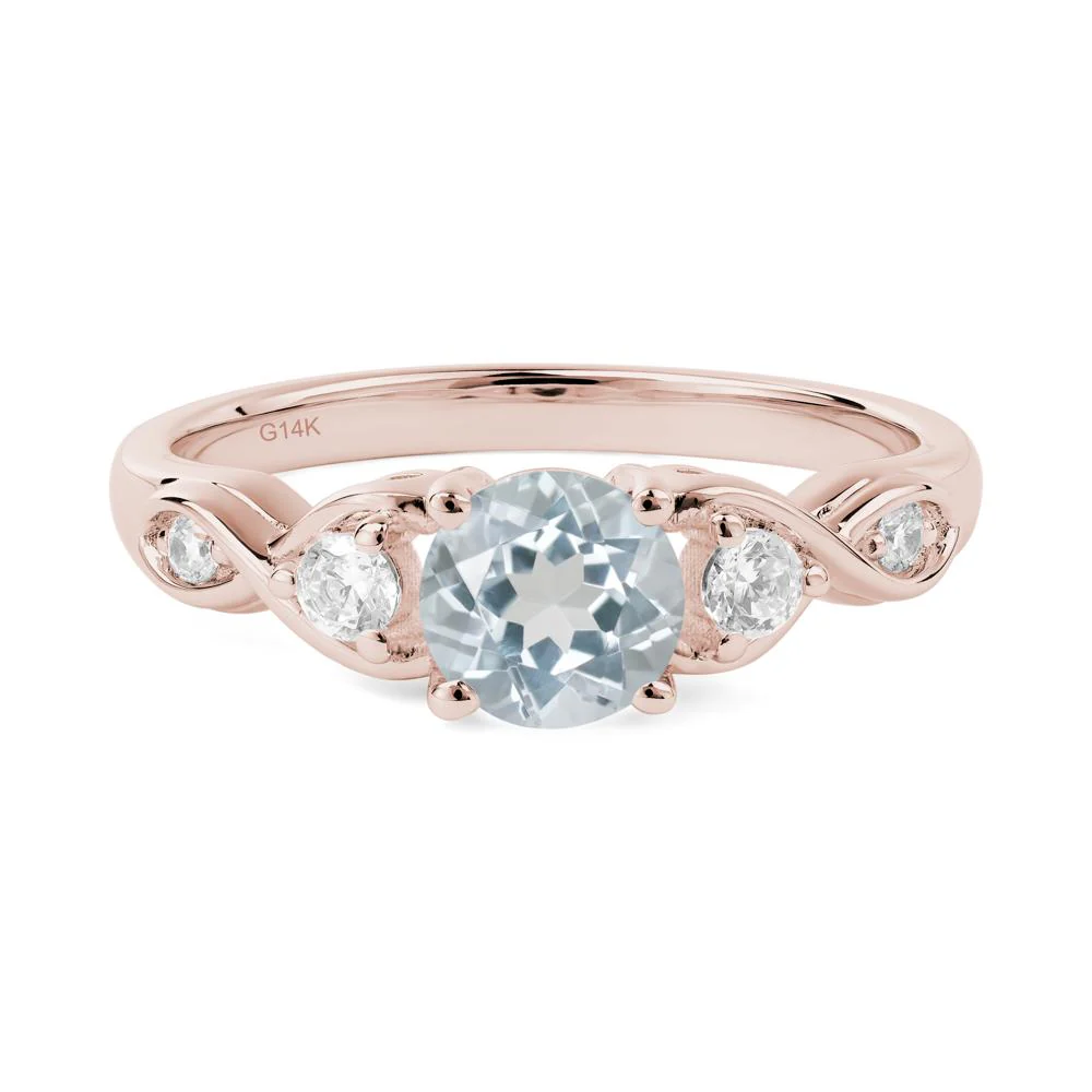 Aquamarine Twisted Ring - Image 2