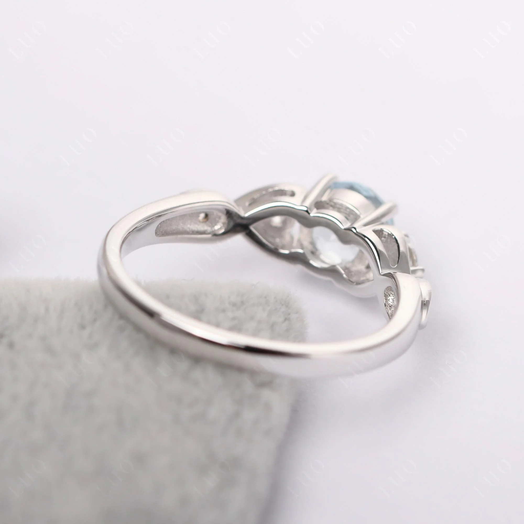 Aquamarine Twisted Ring - Image 32