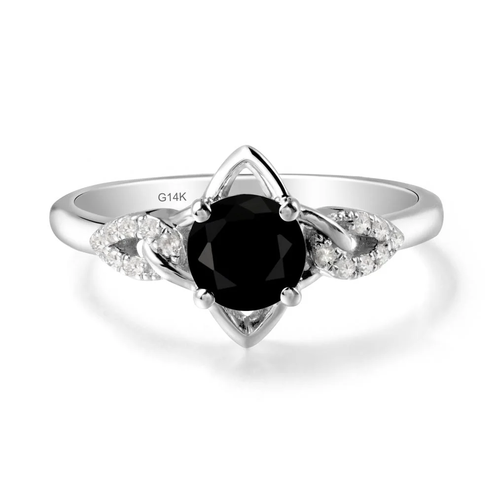 Four Pointed Star Black Spinel Ring - Image 3