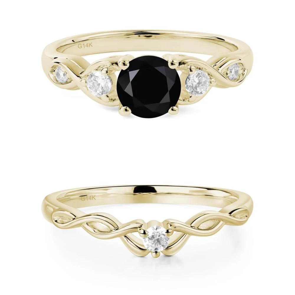 Black Spinel Twisted Ring - Image 15