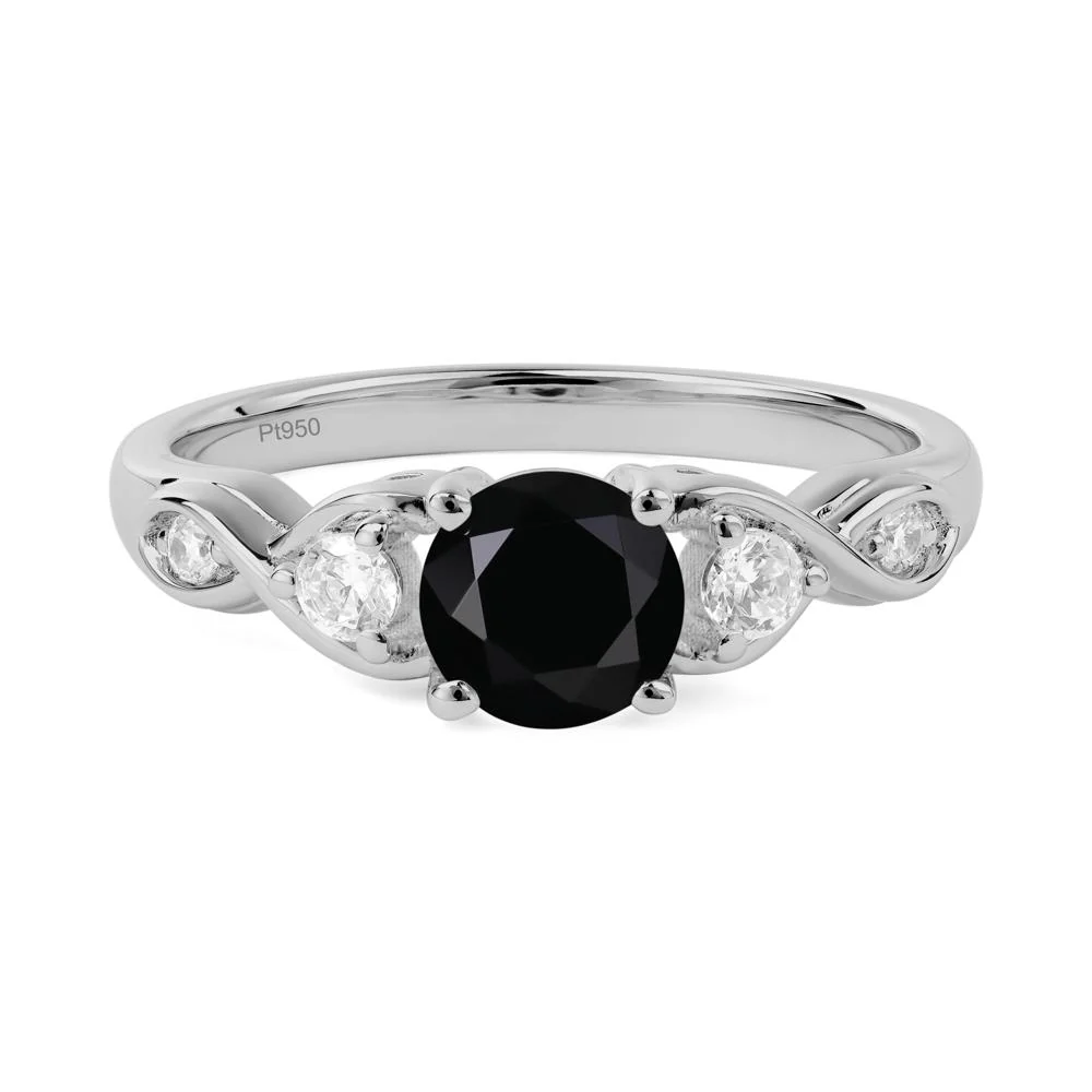 Black Spinel Twisted Ring - Image 8