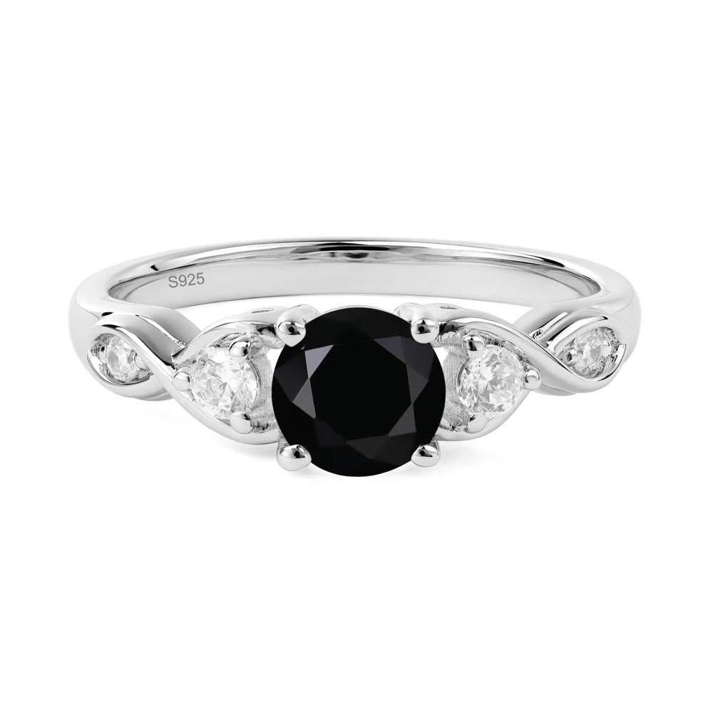 Black Spinel Twisted Ring - Image 9