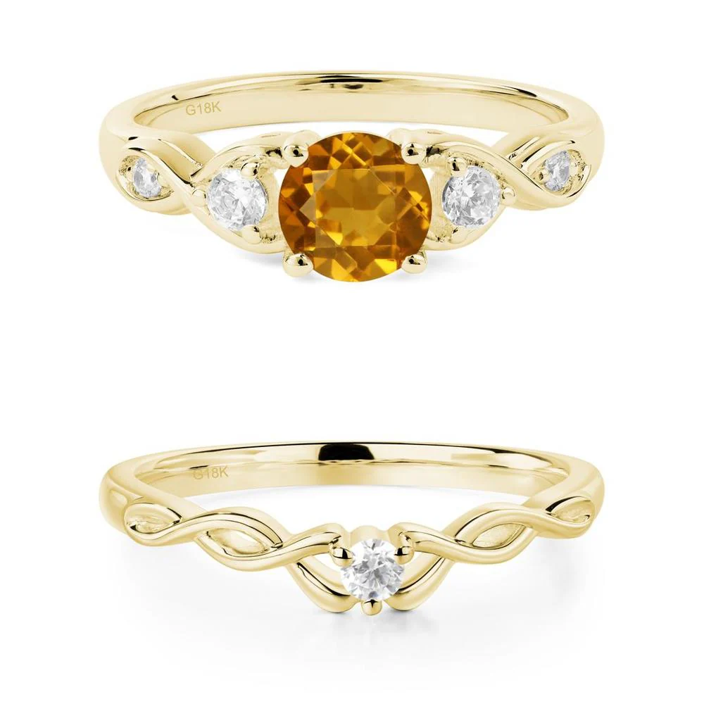 Citrine Twisted Ring - Image 11